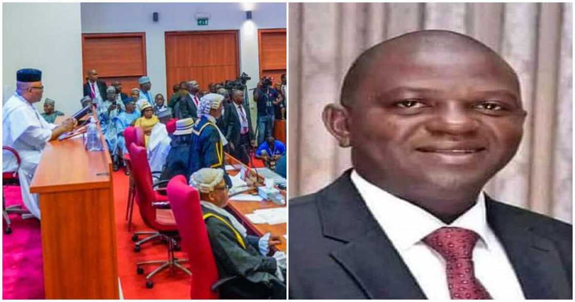 Senate accuses Professor Joseph Utsev of age discrepancy/Professor Joseph Utsev accused of age discrepancy/ Tinubu's ministerial nominee accused of age discrepancy Senate accuses Professor Joseph Utsev of age discrepancy/Professor Joseph Utsev accused of age discrepancy/ Tinubu's ministerial nominee accused of age discrepancy