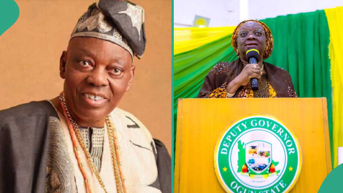 Moment Ogun state deputy governor Noimot Okoya indtroduced her daughter to Okoya's sons. Moment Ogun state deputy governor Noimot Okoya indtroduced her daughter to Okoya's sons.