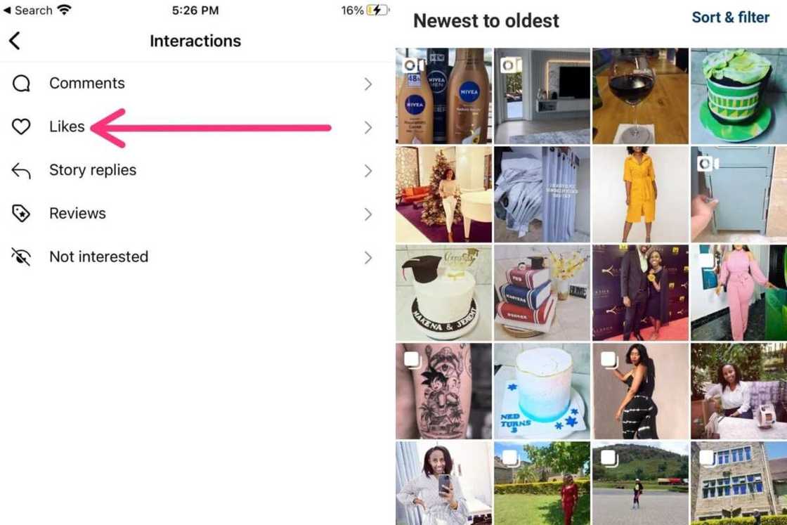 How to find likes on Instagram How to find likes on Instagram