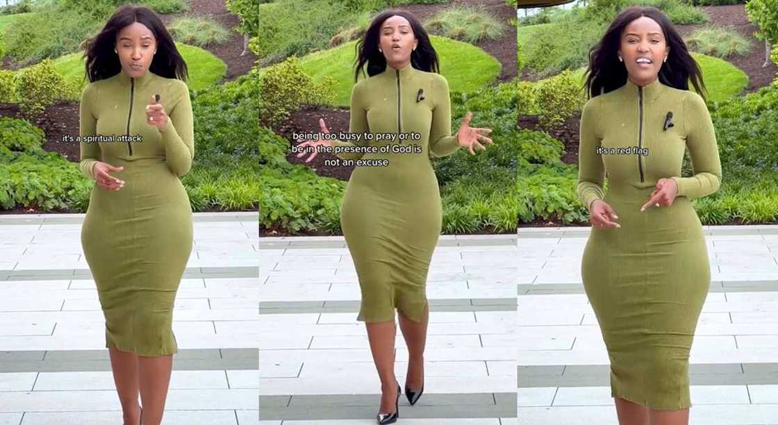 Photos of a curvy lady who regularly preaches about Chrisitianity on TikTok. Photos of a curvy lady who regularly preaches about Chrisitianity on TikTok.