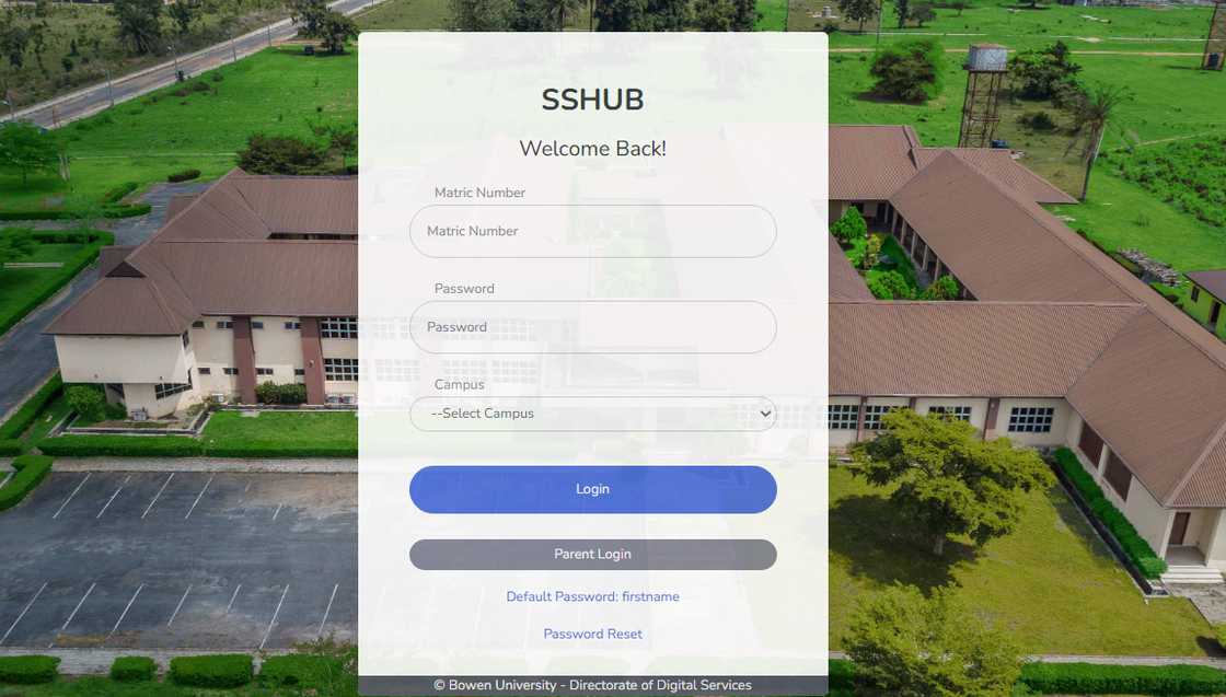 Bowen University student portal