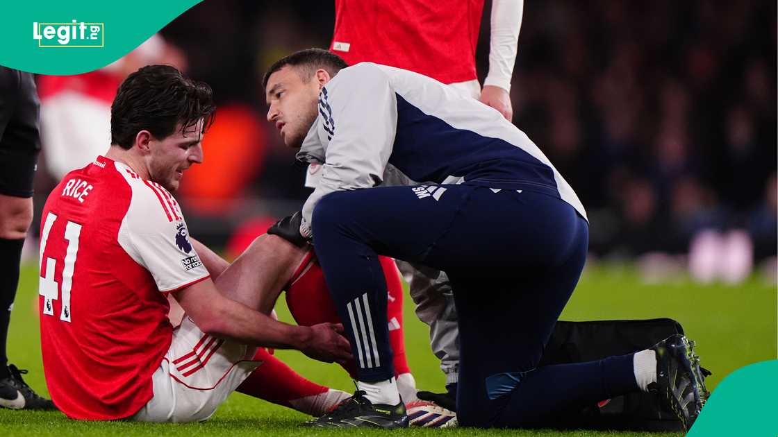 Declan Rice, Arsenal, Brentford, Emirates Stadium, London, England, Premier League.