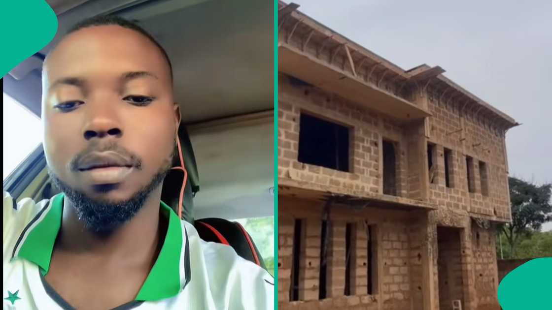 Man shows off house he built with N23 million. Man shows off house he built with N23 million.