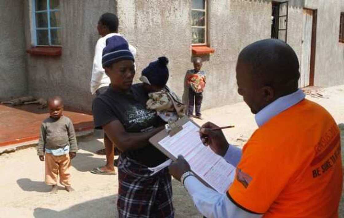 Population census in process Population census in process