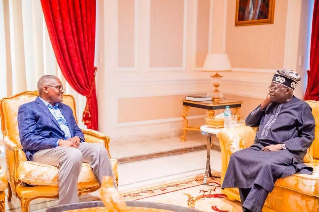 Dangote ya gana da Shugaba Bola Tinubu Dangote ya gana da Shugaba Bola Tinubu