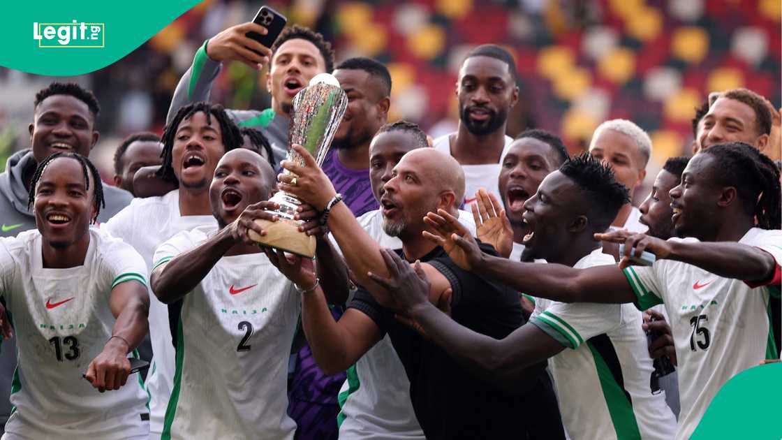 Eric Chelle, Super Eagles, Nigeria, Jamaica, Gtech Community Stadium, Brentford, London, England, Unity Cup, Semi Ajayi, Bruno Onyemaechi, Maduka Okoye. Eric Chelle, Super Eagles, Nigeria, Jamaica, Gtech Community Stadium, Brentford, London, England, Unity Cup, Semi Ajayi, Bruno Onyemaechi, Maduka Okoye.