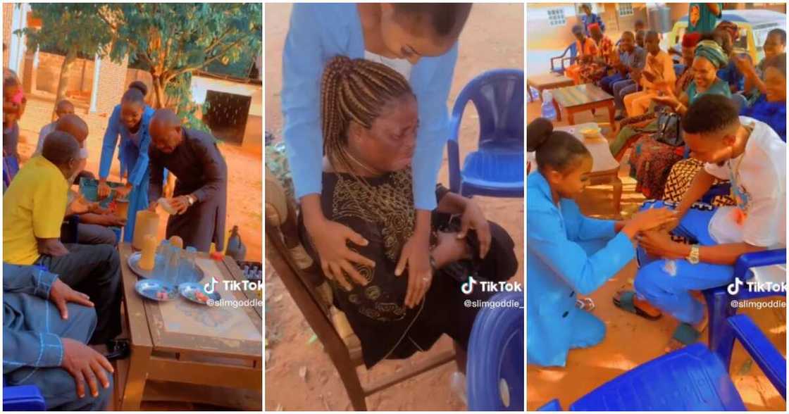 Woman cries at daughter's introduction, mum bursts into tears at daughter's introduction Woman cries at daughter's introduction, mum bursts into tears at daughter's introduction