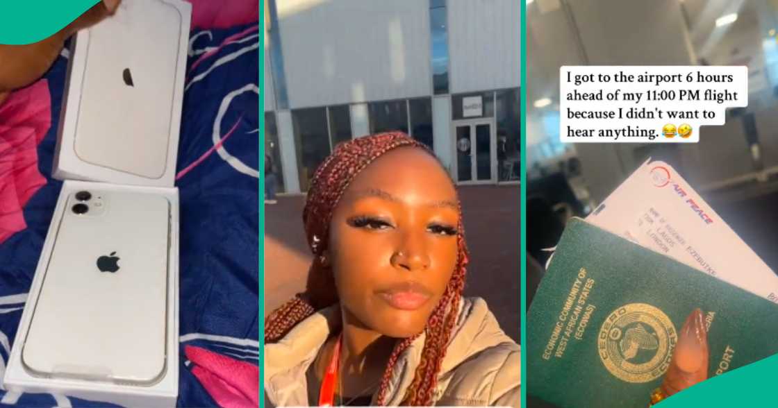 Nigerian lady buys iPhone for her mum before relocating to UK