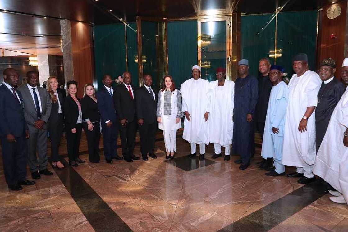 NEDC is charged with the responsibility of receiving and managing funds from allocation of the federal account international donors for the rehabilitation of victims of insurgency. Credit: Aso Rock Villa NEDC is charged with the responsibility of receiving and managing funds from allocation of the federal account international donors for the rehabilitation of victims of insurgency. Credit: Aso Rock Villa