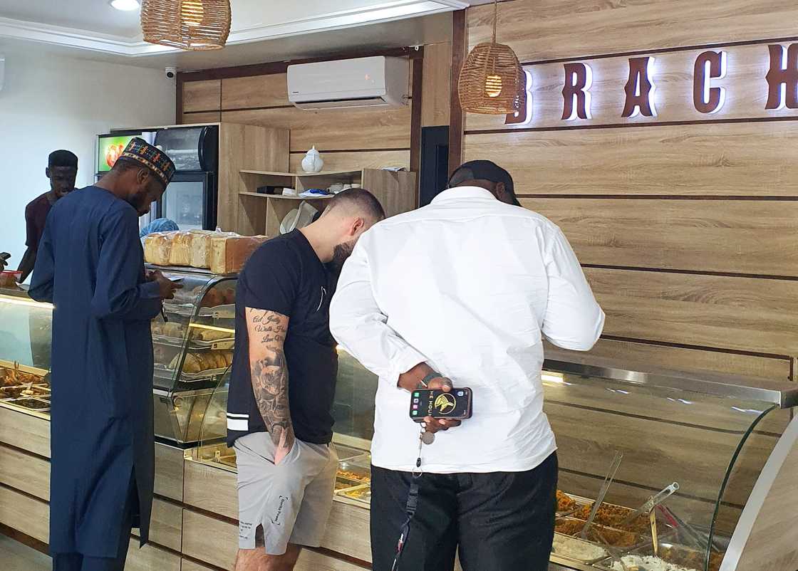 Customers checking out the buffet food at Bracha Experience Customers checking out the buffet food at Bracha Experience