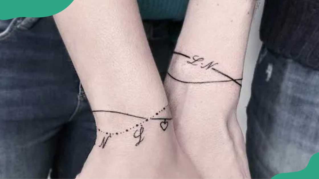 Bracelet tattoo with names Bracelet tattoo with names