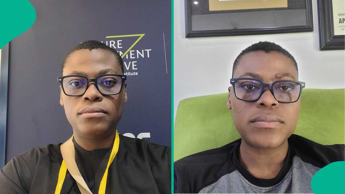 Rufai Oseni shares overweight pictures of himself. Rufai Oseni shares overweight pictures of himself.