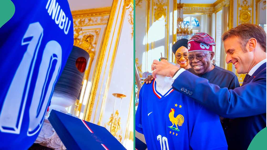 Nigerians have expressed their views as President Bola Tinubu get's customised France national football team jersey Nigerians have expressed their views as President Bola Tinubu get's customised France national football team jersey