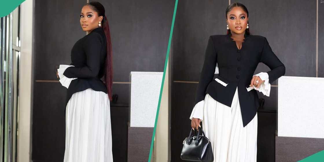 Veekee James rocks a classy outfit Veekee James rocks a classy outfit