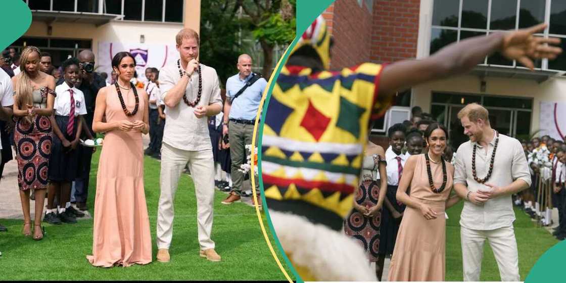 Meghan Markle and Prince Harry step out in style as they land in Nigeria Meghan Markle and Prince Harry step out in style as they land in Nigeria