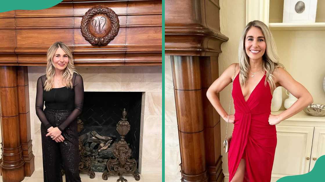 Amanda Hornick poses for different pictures in black and red dresses Amanda Hornick poses for different pictures in black and red dresses