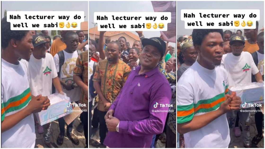 Students and their lecturer/undergraduates made lecturer smile. Students and their lecturer/undergraduates made lecturer smile.