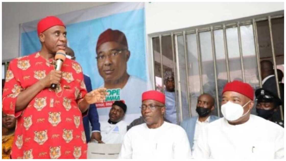 Hope Uzodinma, 2023 election, President Muhammadu Buhari, Imo state governor, APC stakeholders Hope Uzodinma, 2023 election, President Muhammadu Buhari, Imo state governor, APC stakeholders