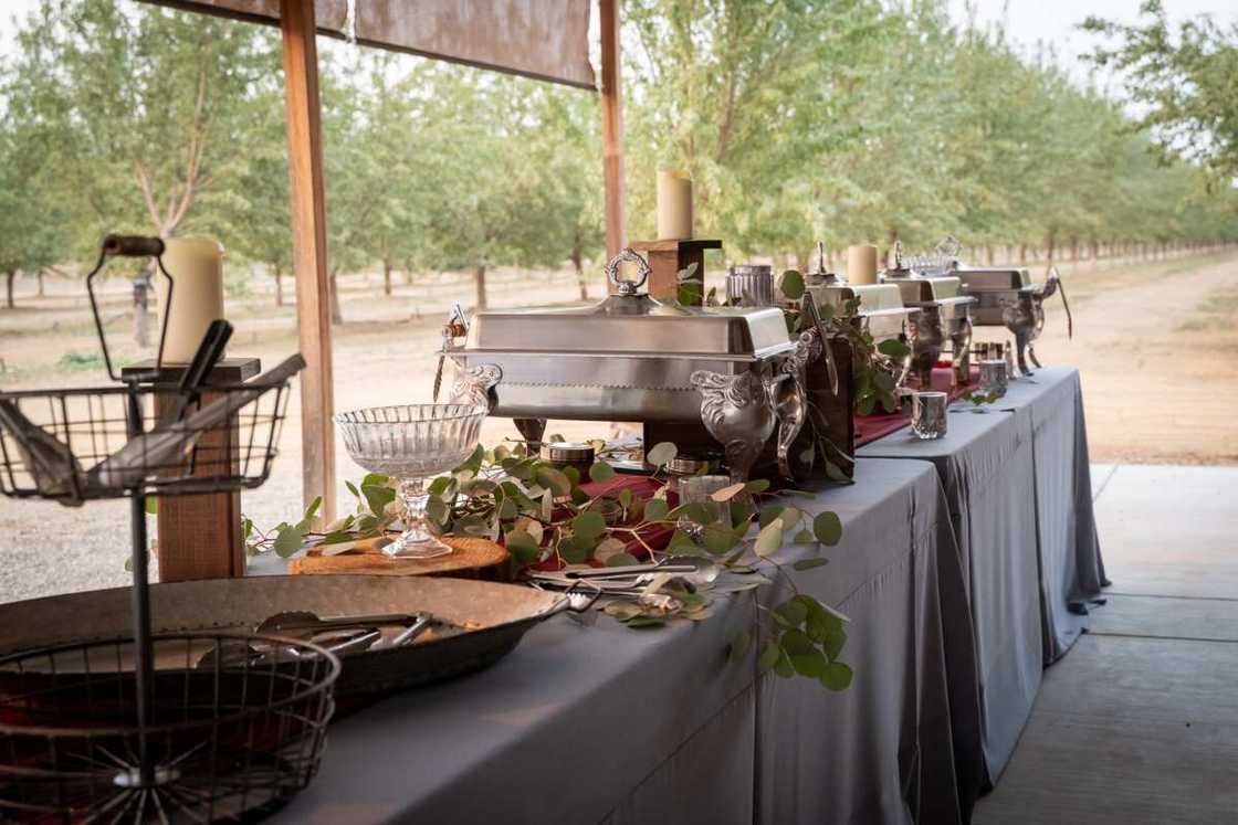 buffet setup buffet setup