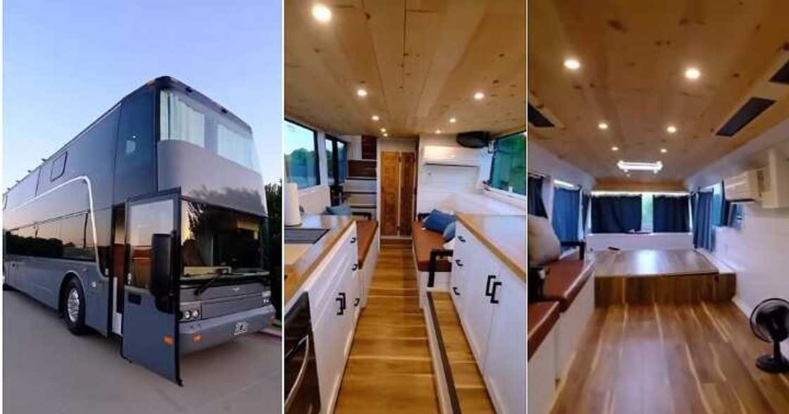 Interior design of luxurious bus, mansion Interior design of luxurious bus, mansion