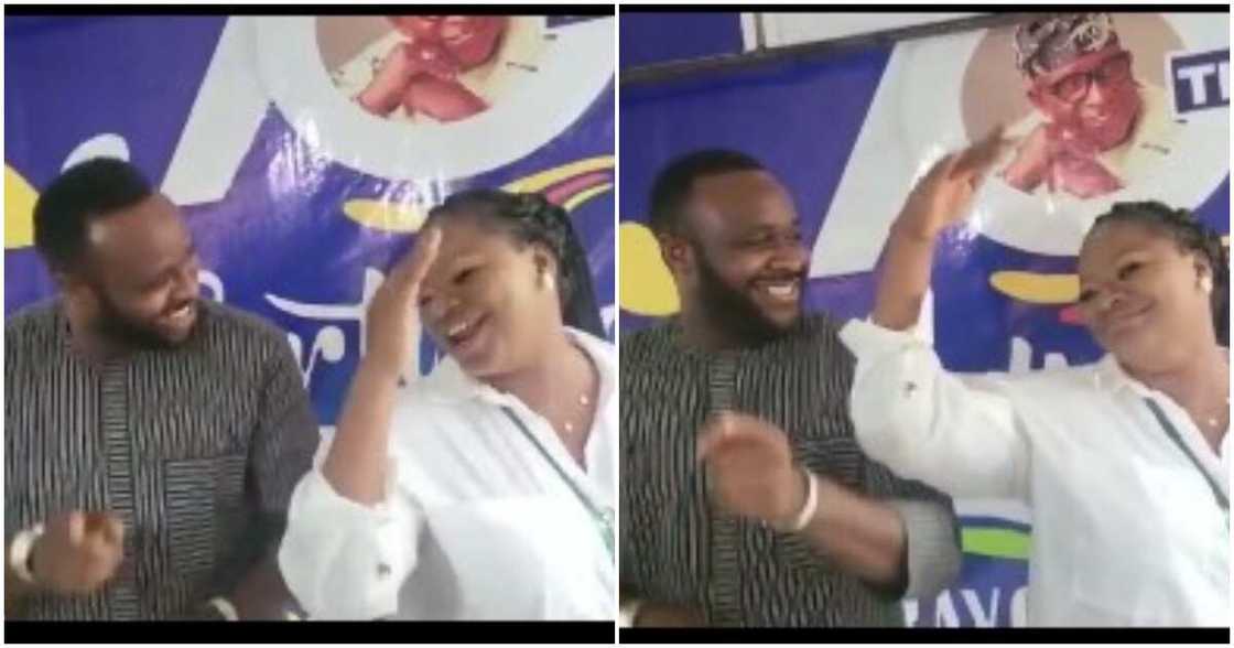 Fans gush as Femi Adebayo & wife turns father Oga Bello’s 70th birthday party into dance competition, he wins Fans gush as Femi Adebayo & wife turns father Oga Bello’s 70th birthday party into dance competition, he wins