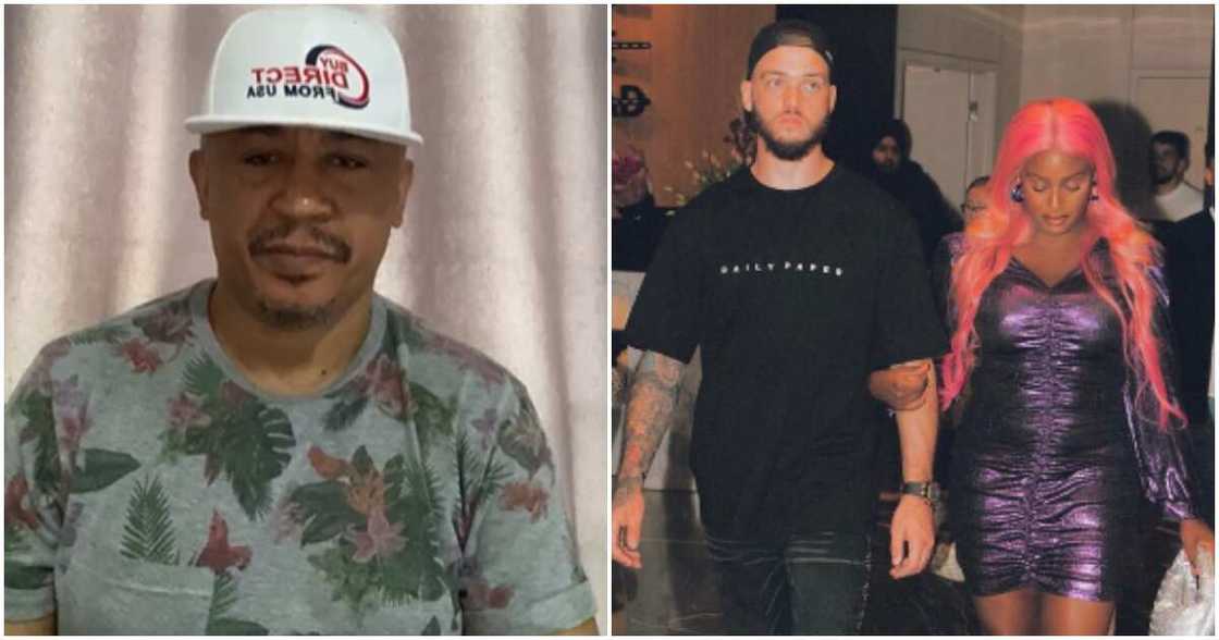 Daddy Freeze, DJ Cuppy and fiance Daddy Freeze, DJ Cuppy and fiance