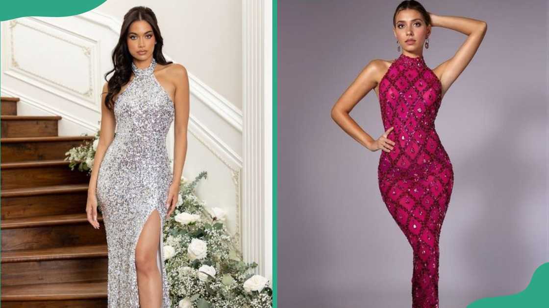 latest sequence gown styles with sequins for the stylish woman