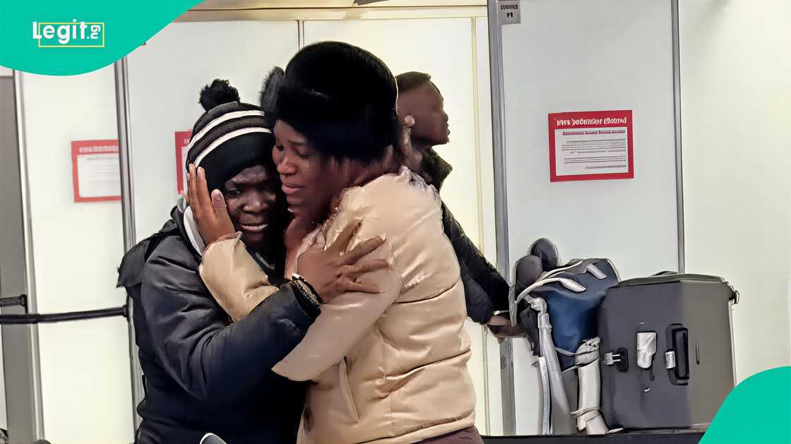 Nigerian mother arriving in the UK to be with her daughter after visa denials. Nigerian mother arriving in the UK to be with her daughter after visa denials.