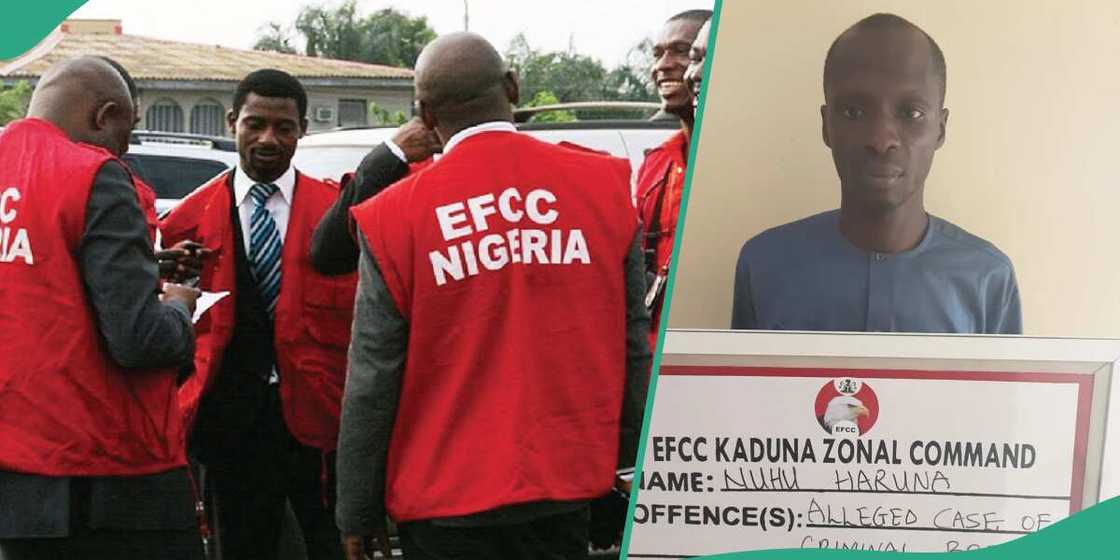 EFCC has taken into custody a suspect complicit in N1 bilion scam EFCC has taken into custody a suspect complicit in N1 bilion scam