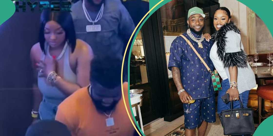 Video of Davido’s Chef Chi Covering Her Exposed Body Parts in Leaked ...