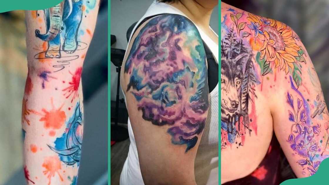 Watercolour tattoos