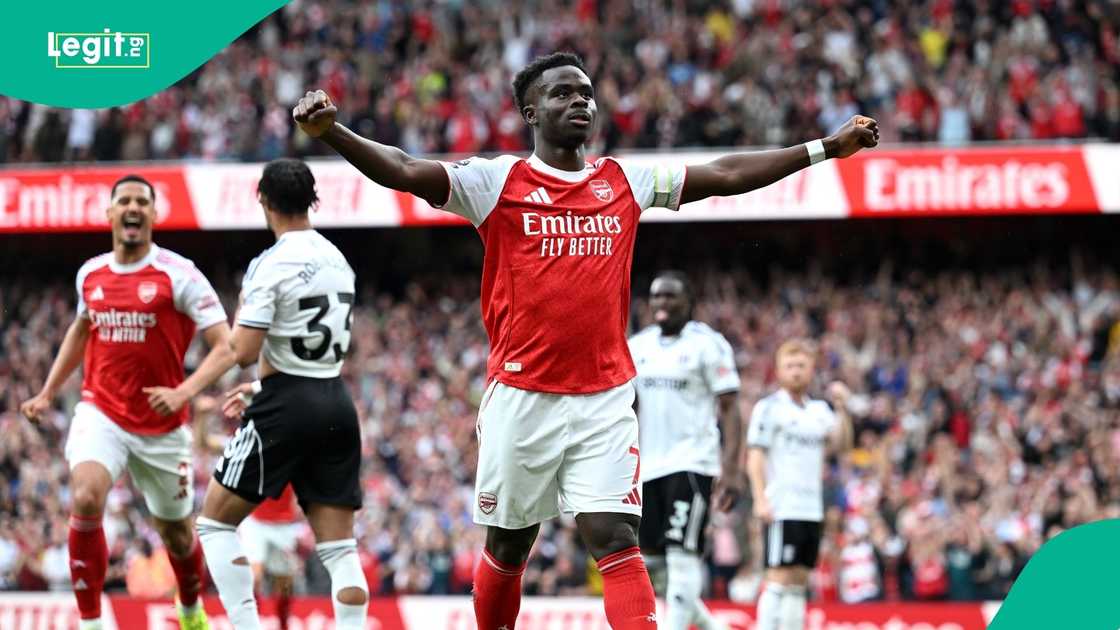 Bukayo Saka, Arsenal, Atletico Madrid, Emirates Stadium, London, Football.