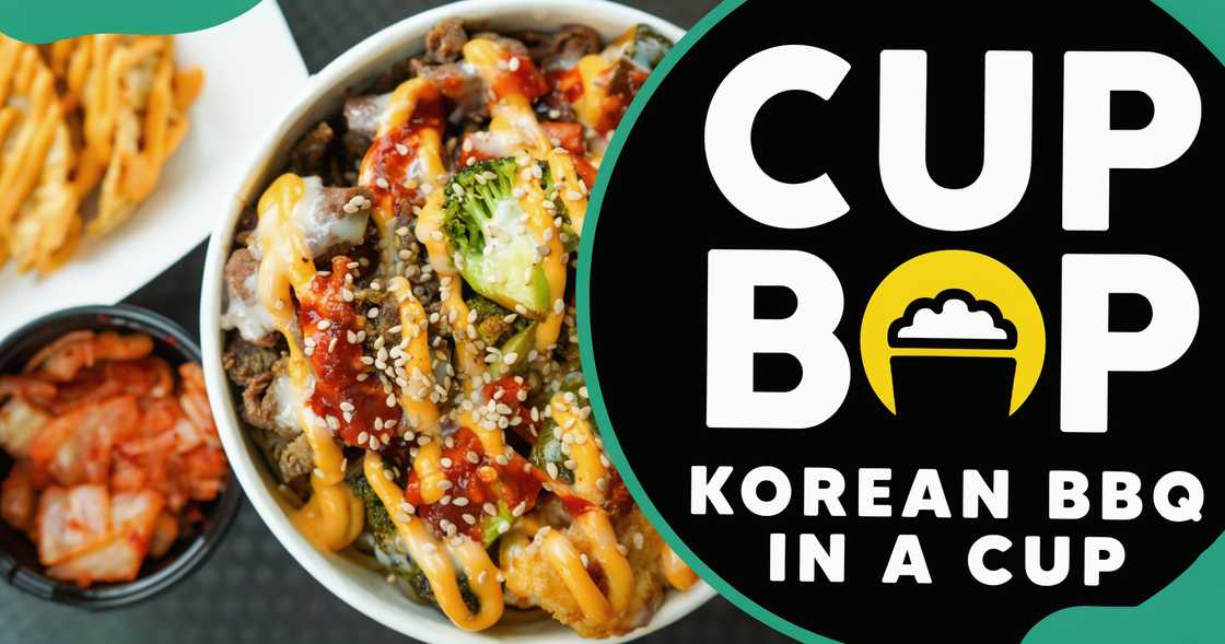 Cupbop products. The company logo Cupbop products. The company logo