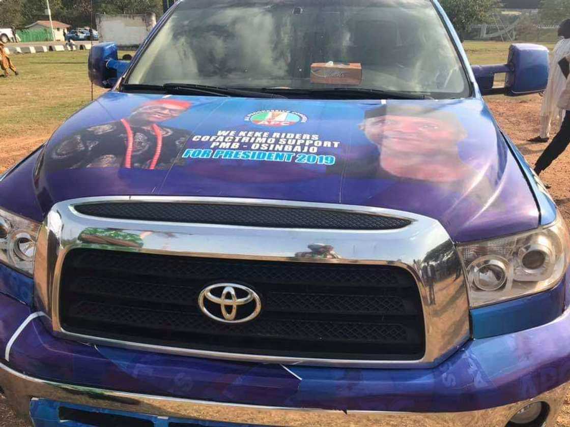 2019: Kungiyar direbobin Keke Napep sun bayyana goyon bayansu ga Buhari a kyautar Mota 2019: Kungiyar direbobin Keke Napep sun bayyana goyon bayansu ga Buhari a kyautar Mota