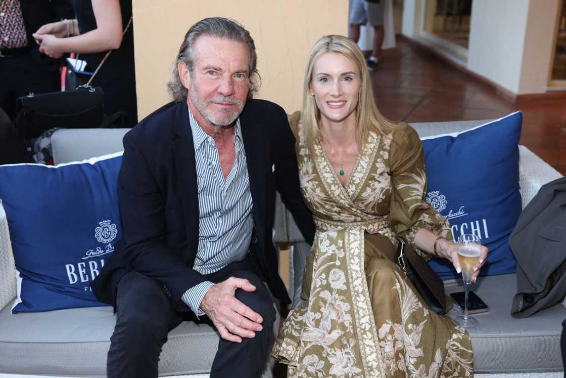Dennis Quaid and Laura Savoie attend the red carpet Dennis Quaid and Laura Savoie attend the red carpet