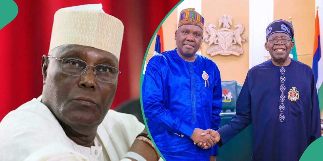 Atiku Abubakar, Daniel Bwala da Bola Tinubu. Atiku Abubakar, Daniel Bwala da Bola Tinubu.