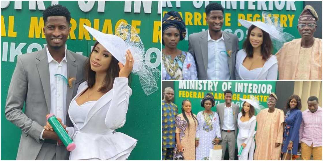 Footballer Olayinka Peter and actress Olayinka tie the knot Footballer Olayinka Peter and actress Olayinka tie the knot