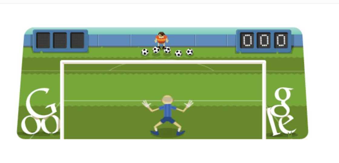 Soccer game on Google