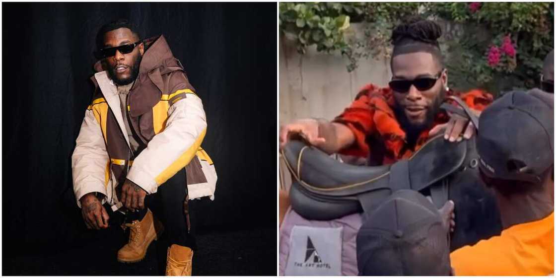 Burna Boy, Burna Boy about to ride a horse