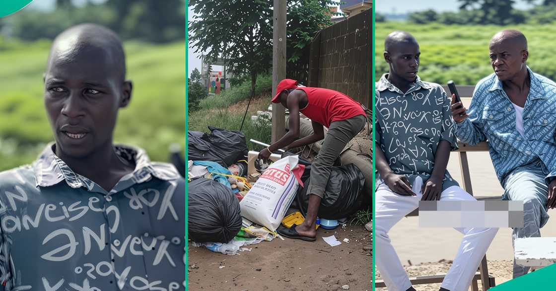 A Nigerian man with Norway scholarship recounts how he ends up packing waste daily to make a living. A Nigerian man with Norway scholarship recounts how he ends up packing waste daily to make a living.