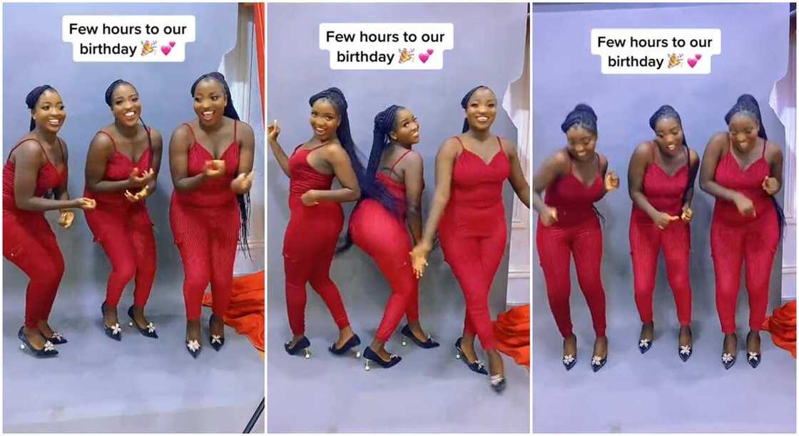 Photos of triplets dancing. Photos of triplets dancing.