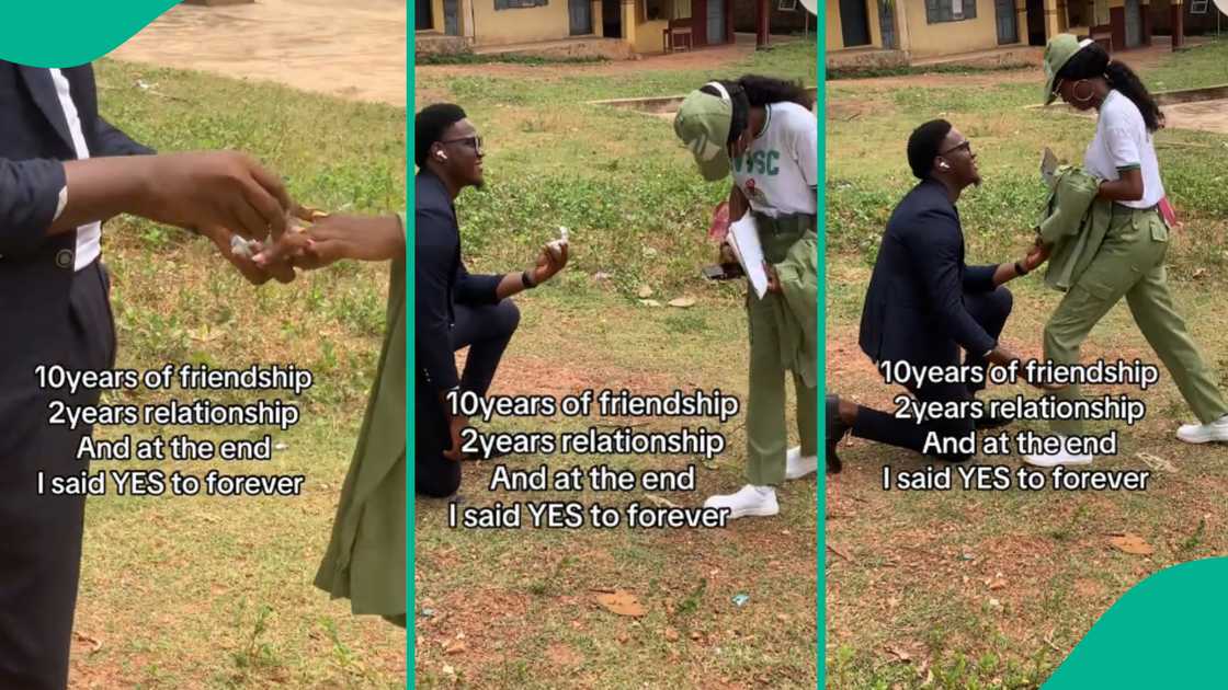 Lady gets engaged to her best friend of 10 years after crying to him during 3 different heartbreaks Lady gets engaged to her best friend of 10 years after crying to him during 3 different heartbreaks