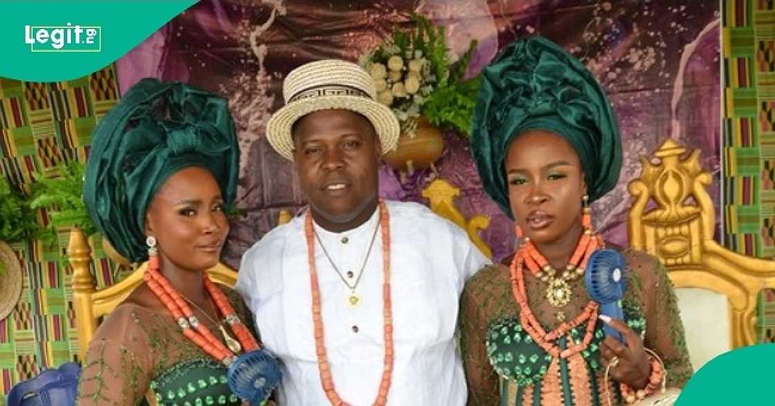 Delta man celebrates getting married to his two wives as they mark first anniversary. Delta man celebrates getting married to his two wives as they mark first anniversary.