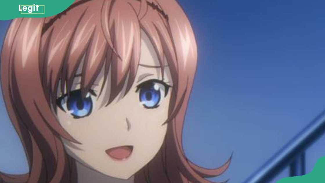 Yume Eguchi has short brown hair with blue eyes Yume Eguchi has short brown hair with blue eyes