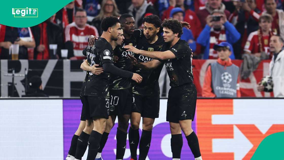 Paris Saint-Germain, Arsenal, UEFA, Champions League, Budapest, Football. Paris Saint-Germain, Arsenal, UEFA, Champions League, Budapest, Football.