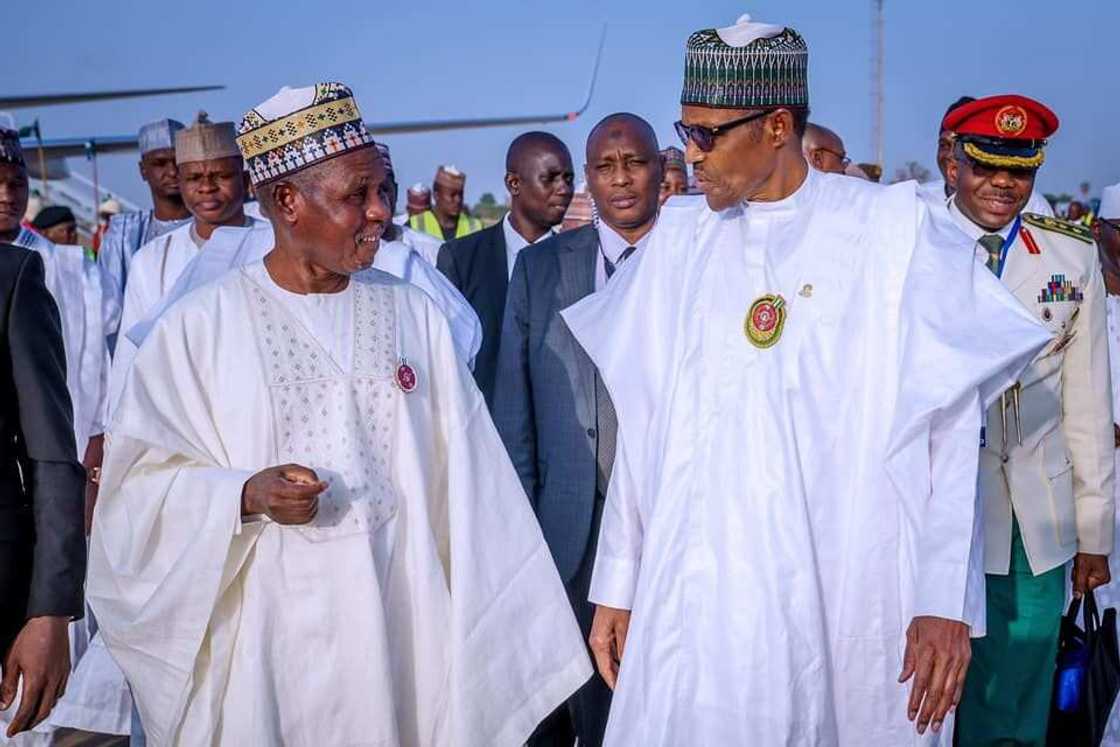 Gwamna Masari tare da Buhari.