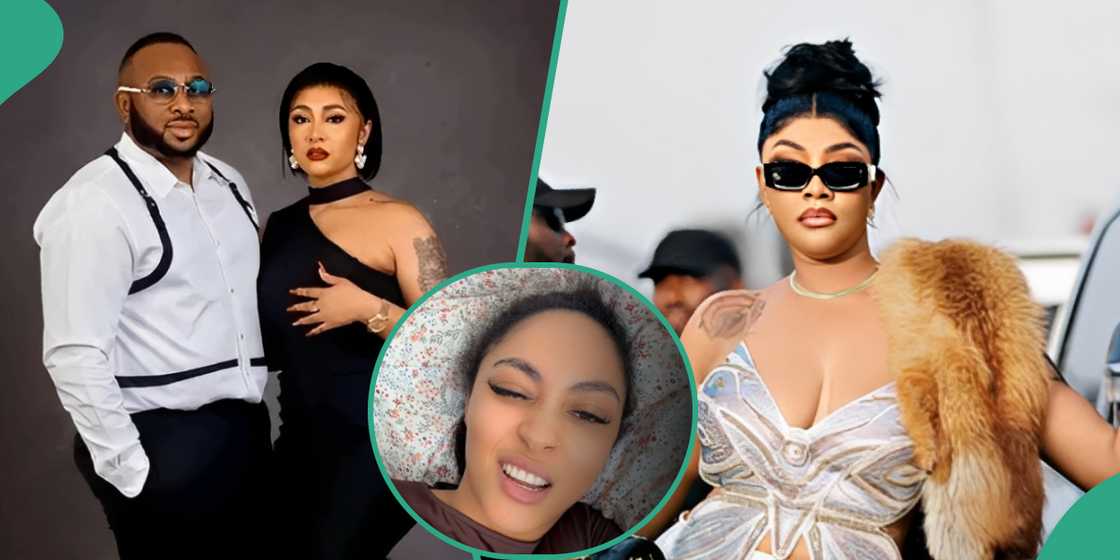 Rosy Meurer trends online after posting video following Angela Okorie's comment on Instagram following her husband's reconciliation with his ex-wife, Tonto Dikeh.