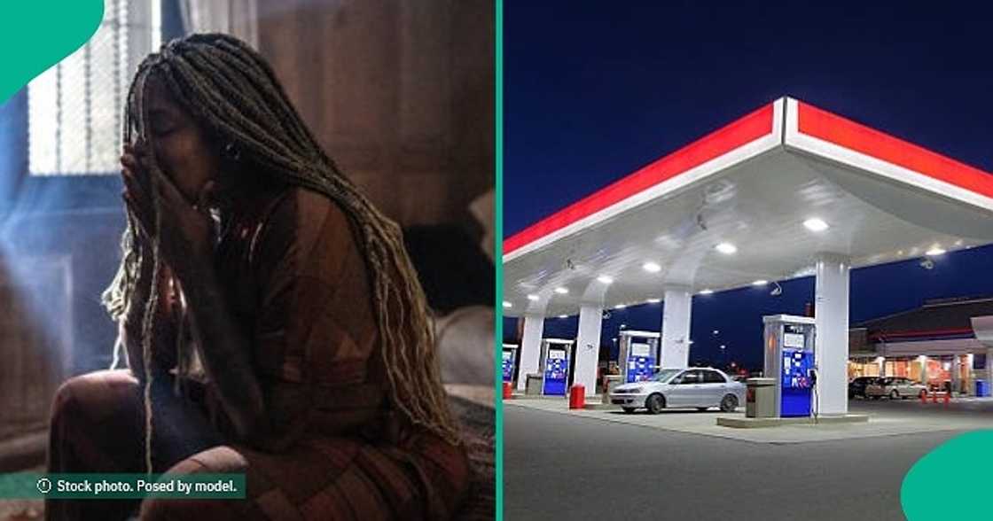 Nigerian woman in tears over new price of petrol Nigerian woman in tears over new price of petrol