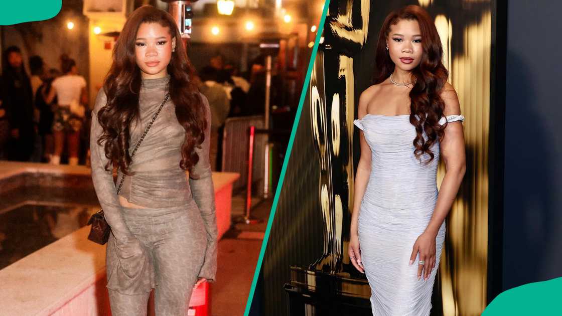 Storn Reid wearing brunette hair Storn Reid wearing brunette hair