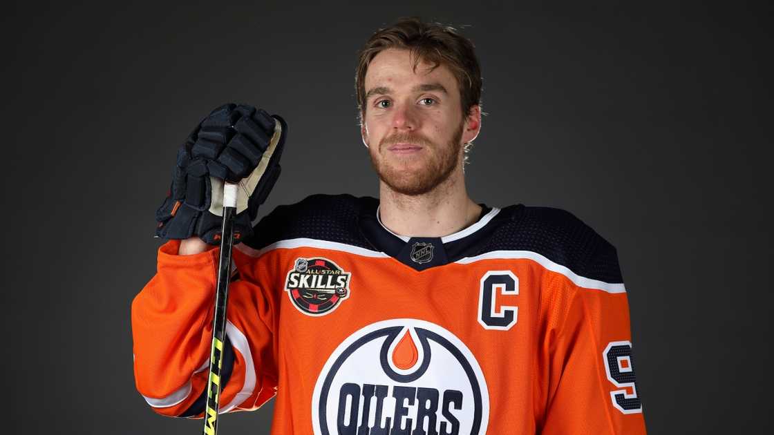 Connor McDavid of the Edmonton Oilers poses for a portrait. Connor McDavid of the Edmonton Oilers poses for a portrait.